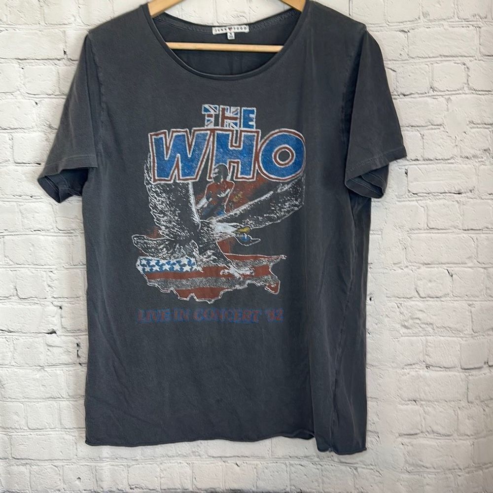 The Who Live‎ in Concert 82 Men’s Short Sleeve Tshirt size Medium Junk Food